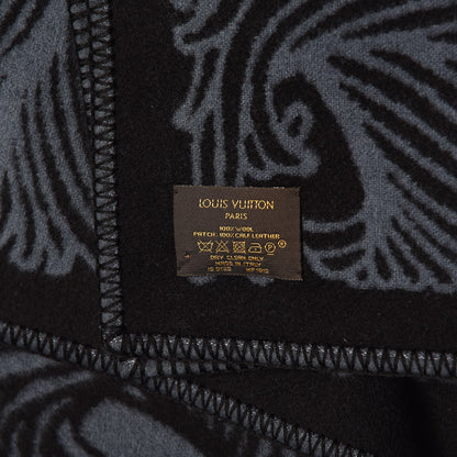 Louis Vuitton Wool Rope Throw Blanket Black Indigo 5 of 5