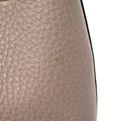 Valentino Garavani Pebbled Calfskin Small Rockstud Flip Lock Hobo Poudre 7 of 9
