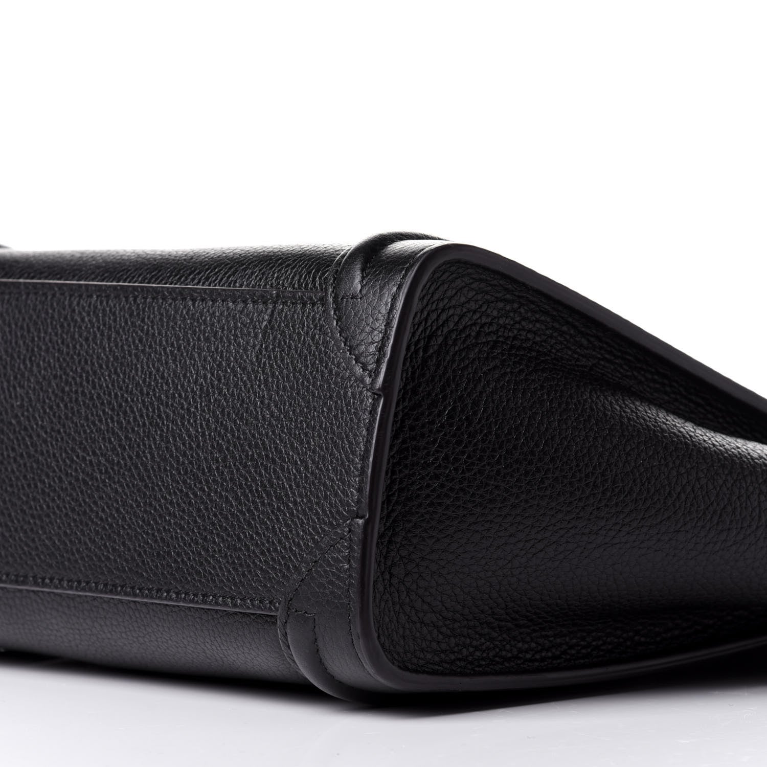 Celine Drummed Calfskin Nano Luggage Black 10 of 11