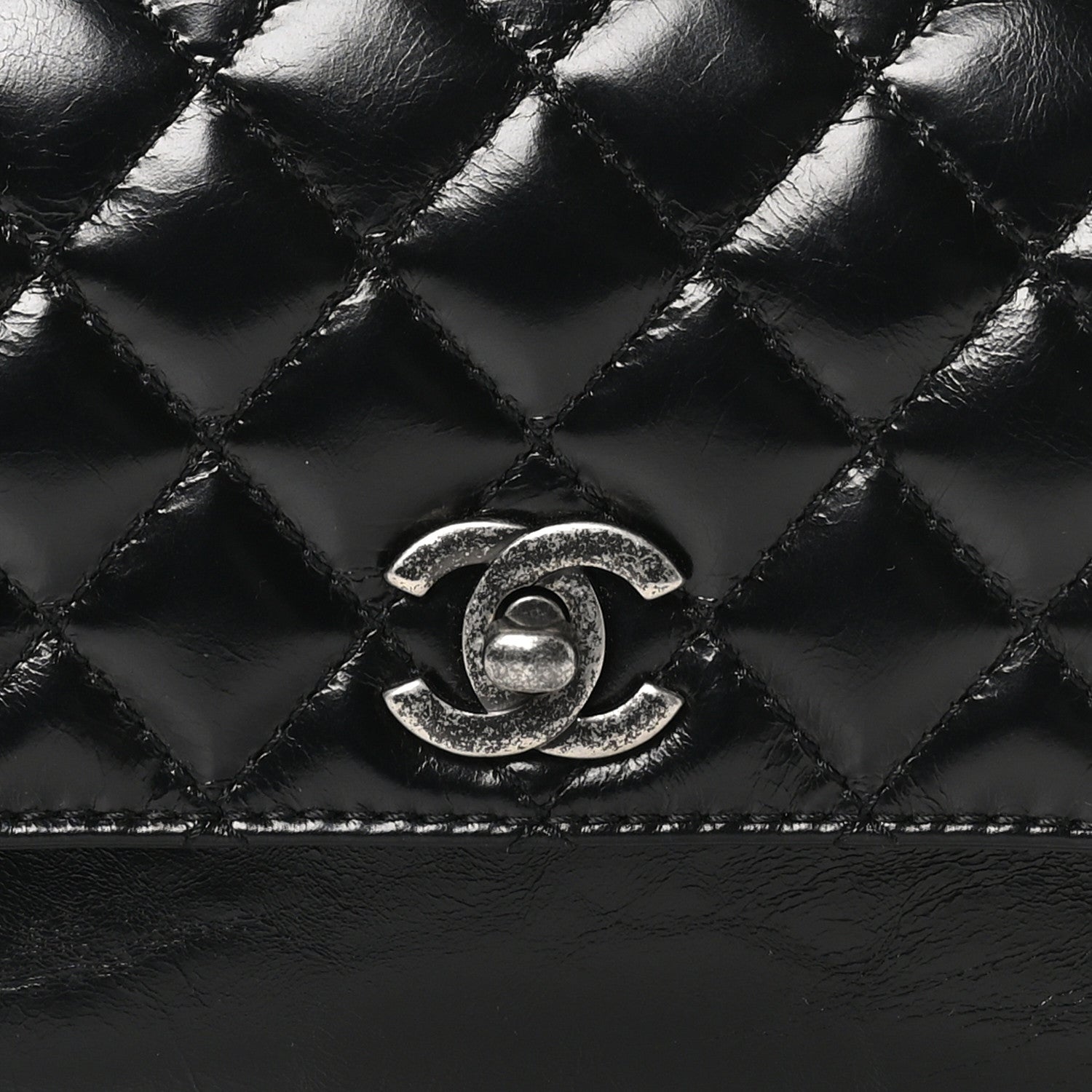Chanel Glazed Calfskin Pilot Essentials Flap Black 9 of 11