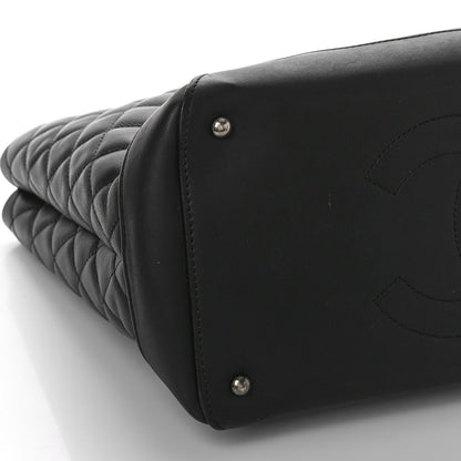 Chanel Calfskin Quilted Large Easy Shopping Tote Black 7 of 8