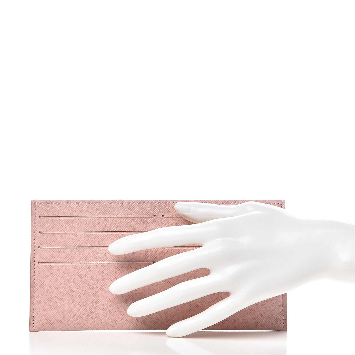 Calfskin Felicie Card Holder Insert Rose Ballerine