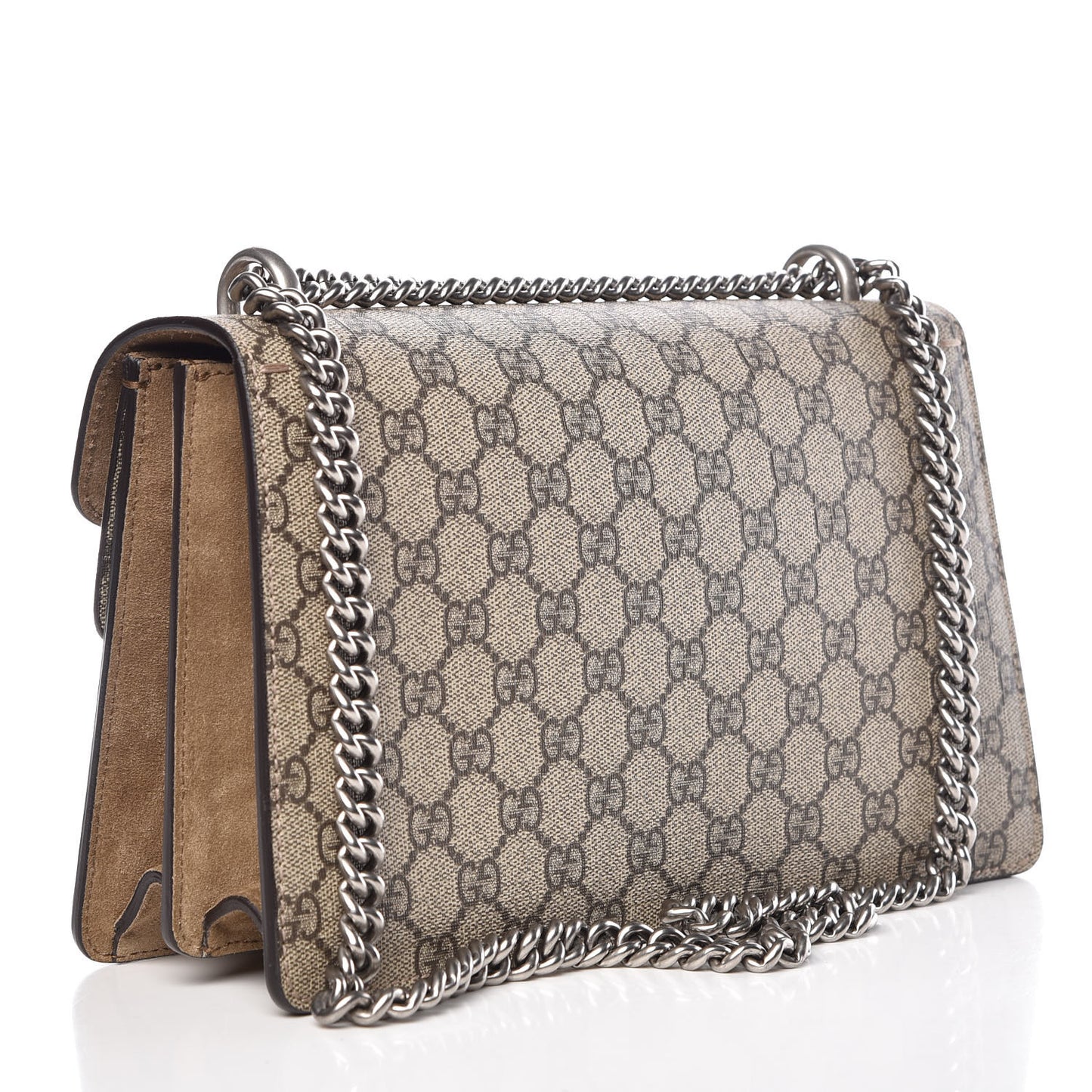 GG Supreme Monogram Small Dionysus Shoulder Bag Taupe