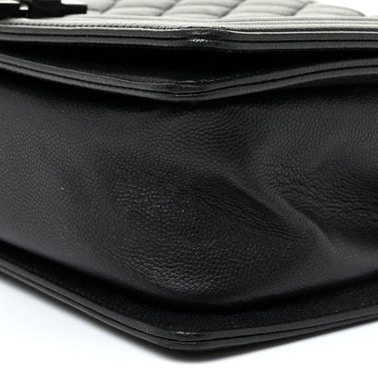 Chanel Caviar Quilted Medium Boy Flap So Black 10 of 13