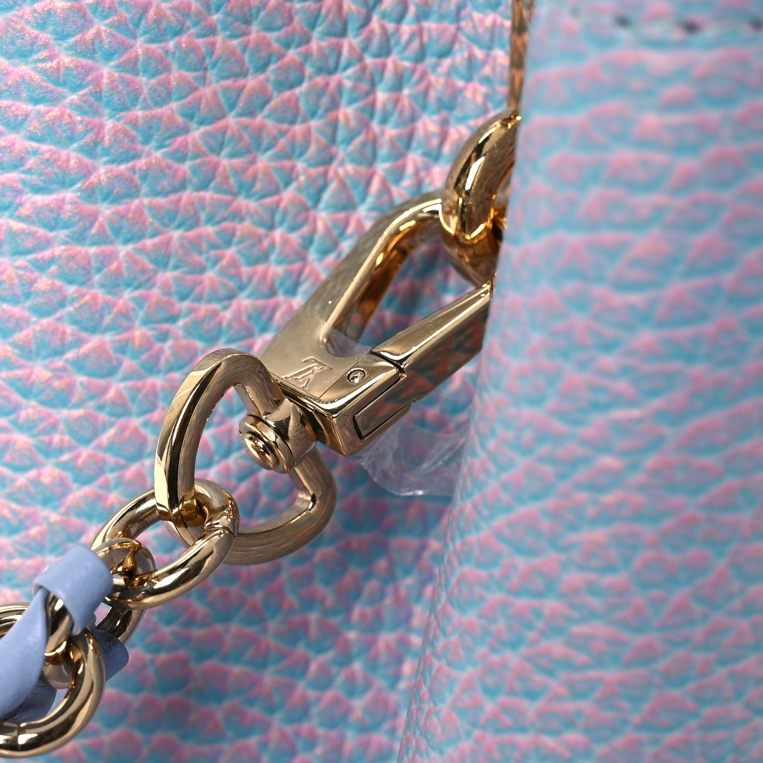 Louis Vuitton Taurillon Summer Stardust Capucines BB Lilas Purple 11 of 12