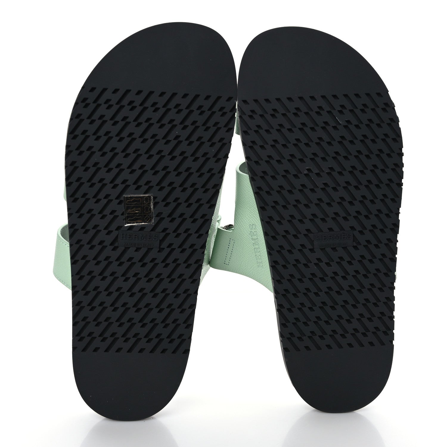 Hermes Epsom Womens Chypre Sandals 40 Vert Jade 5 of 8