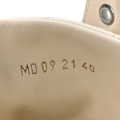 Christian Dior Calfskin Quilted Combat Boots 40 White 7 of 8
