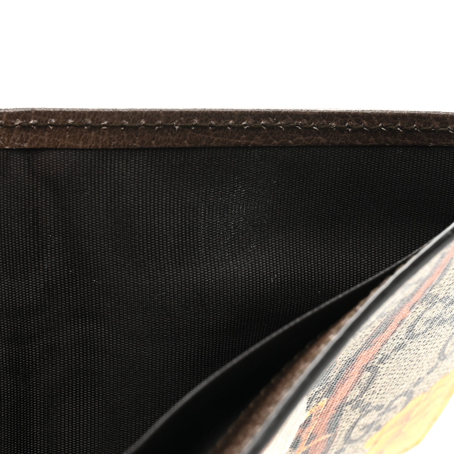 GG Supreme Monogram Tian Bi-Fold Wallet Beige Multicolor New Acero