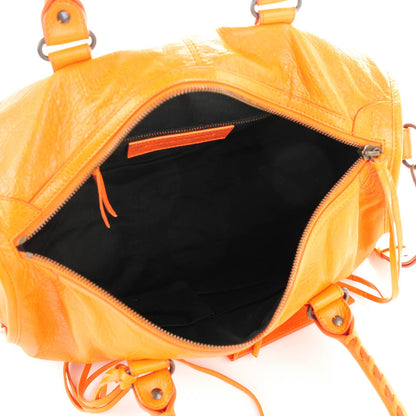 Balenciaga Agneau Classic Hardware Maxi Twiggy Tangerine 5 of 7