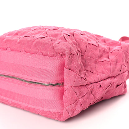 Bottega Veneta Canvas Maxi Intrecciato Webbing Cassette Crossbody Bag Pink 9 of 9