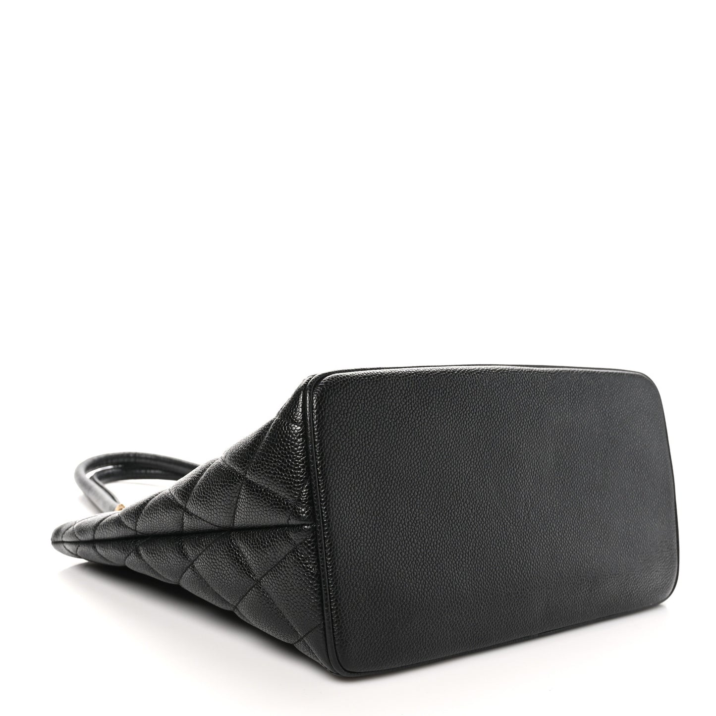 Caviar Quilted Medallion Tote Black