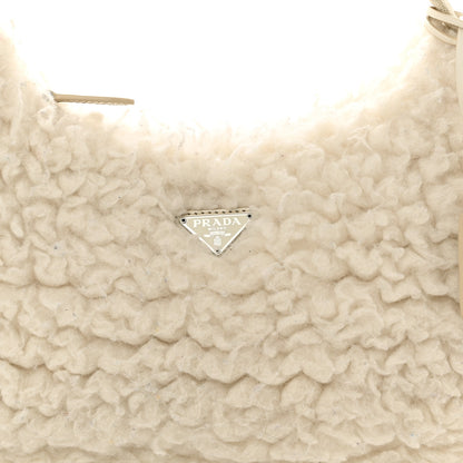 Prada Cashmere Mini Re-Edition 2000 Bag Naturale 8 of 10