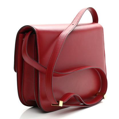Celine Box Calfskin Medium Classic Box Flap Bag Red 3 of 8
