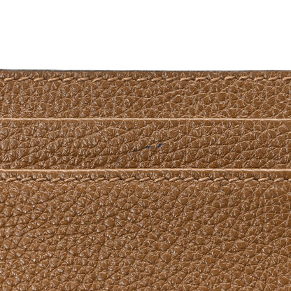 Gucci Grainy Calfskin Zumi Card Holder Friky Taupe 8 of 8
