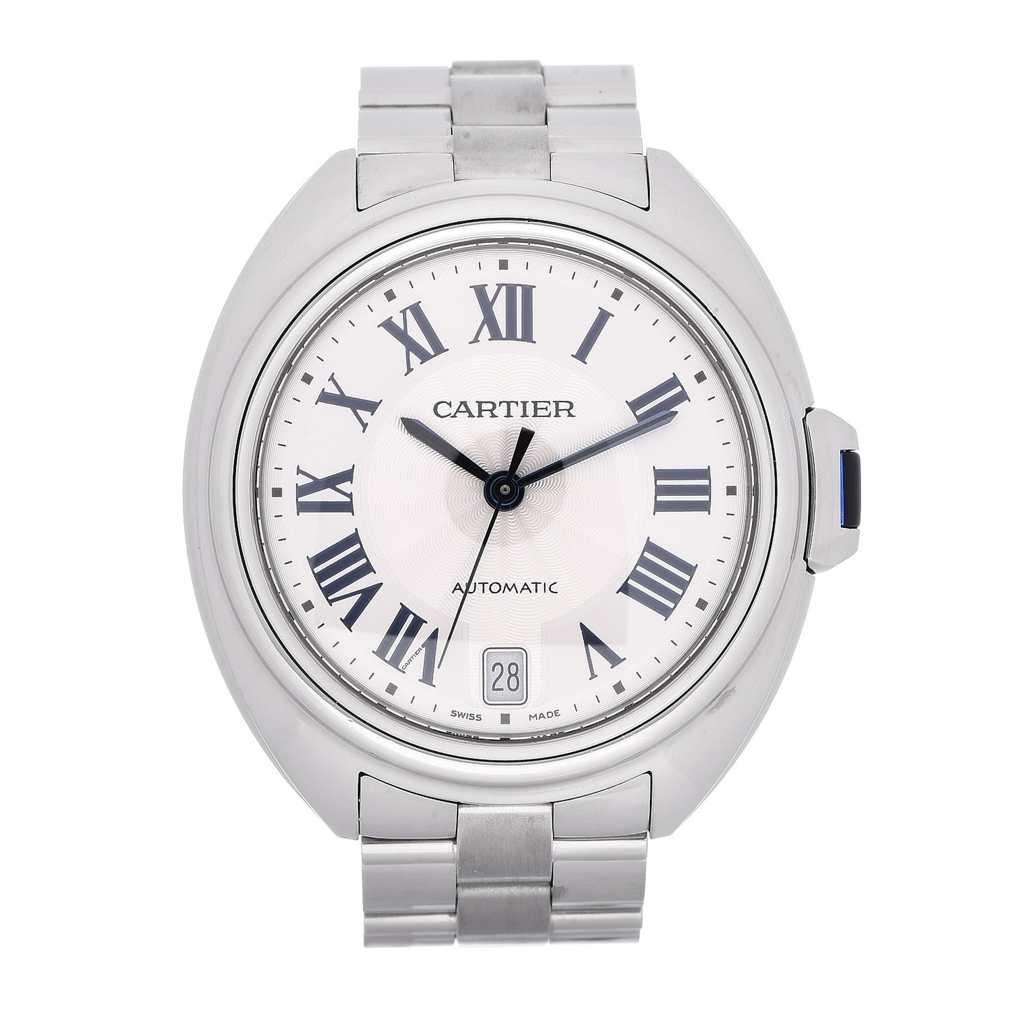 Stainless Steel 35mm Cle De Automatic Watch