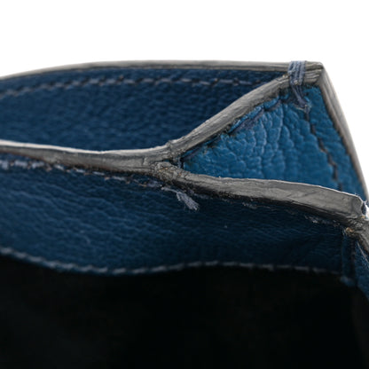 Miu Miu Madras Bicolor Shoulder Bag Marea Cobalt 14 of 15