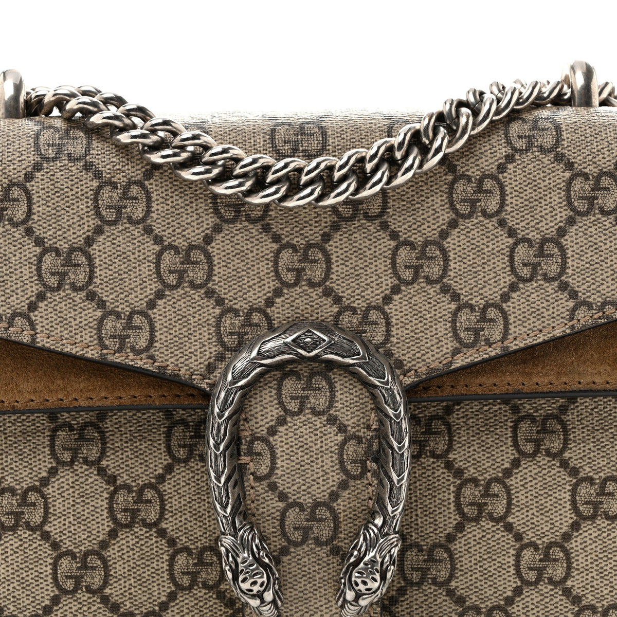 GG Supreme Monogram Mini Dionysus Shoulder Bag Taupe