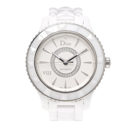 Christian Dior Stainless Steel Ceramic Diamond 38mm Dior VIII Automatic Watch White 1 of 6