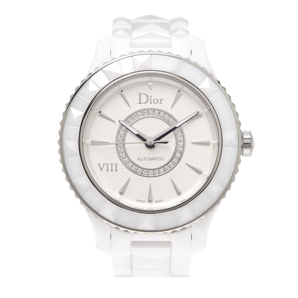 Christian Dior Stainless Steel Ceramic Diamond 38mm Dior VIII
