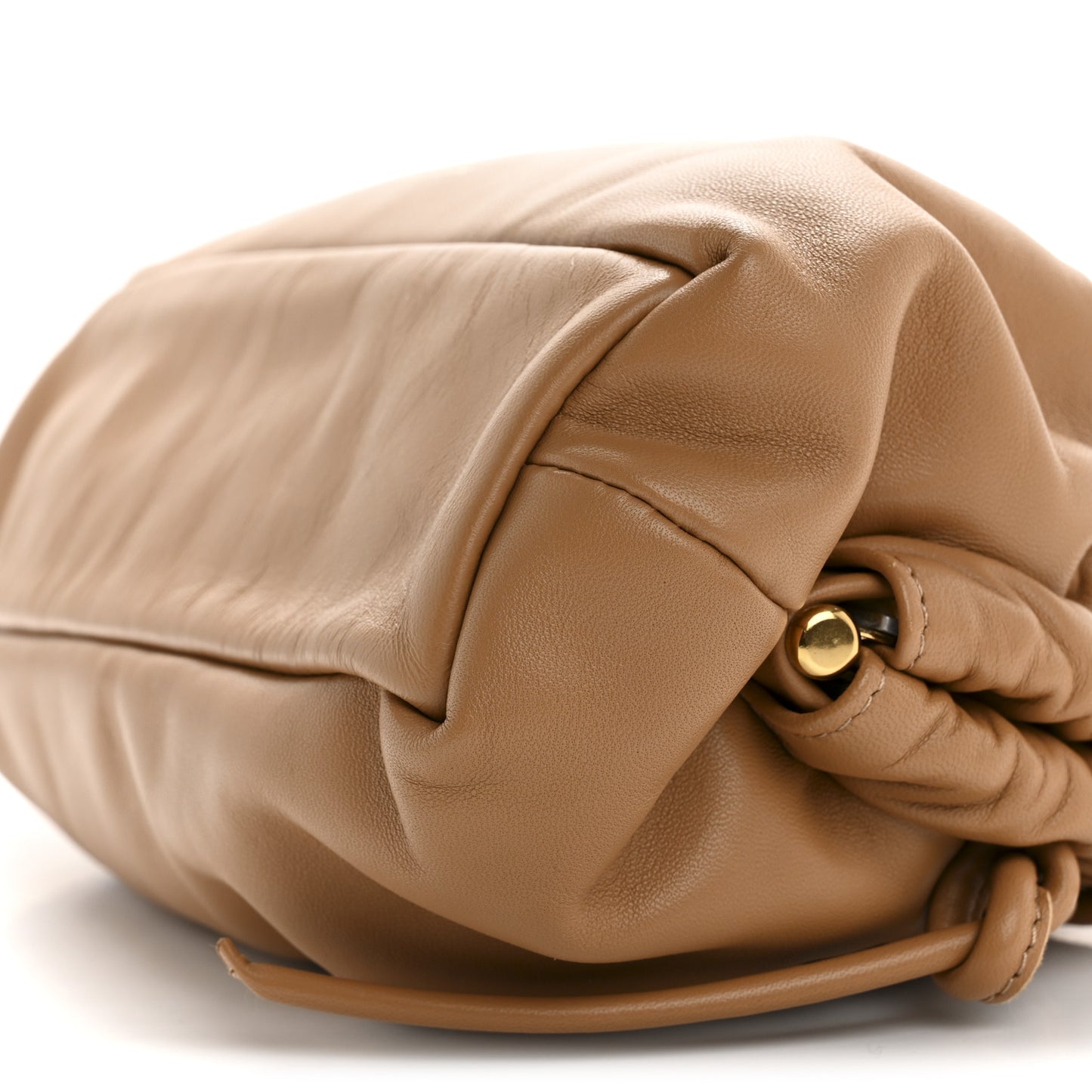 Lambskin Cloud Mini Clutch Caramel