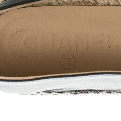 Chanel Lambskin CC Espadrilles 36 Black 8 of 8