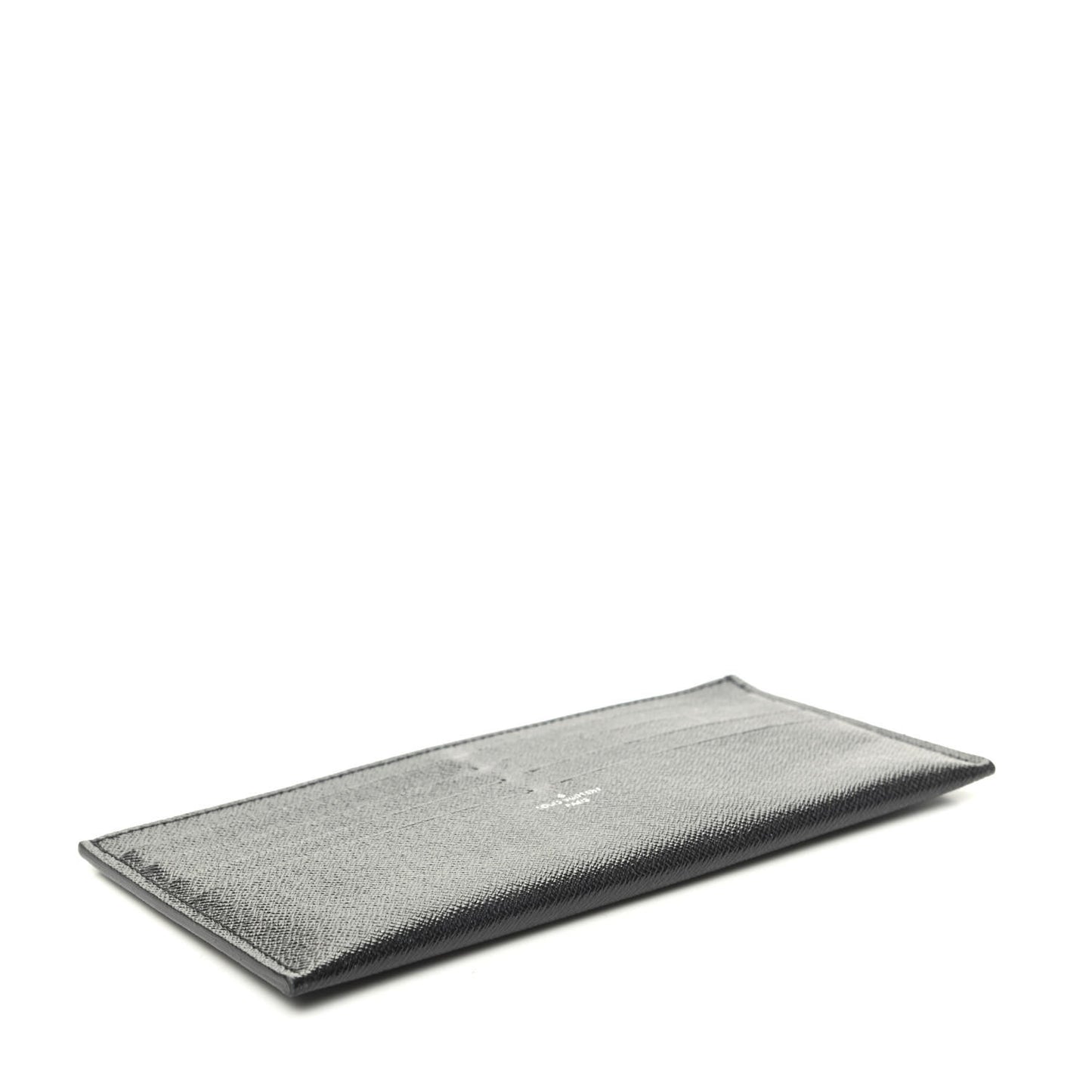 Calfskin Felicie Chain Wallet Card Holder Insert Black