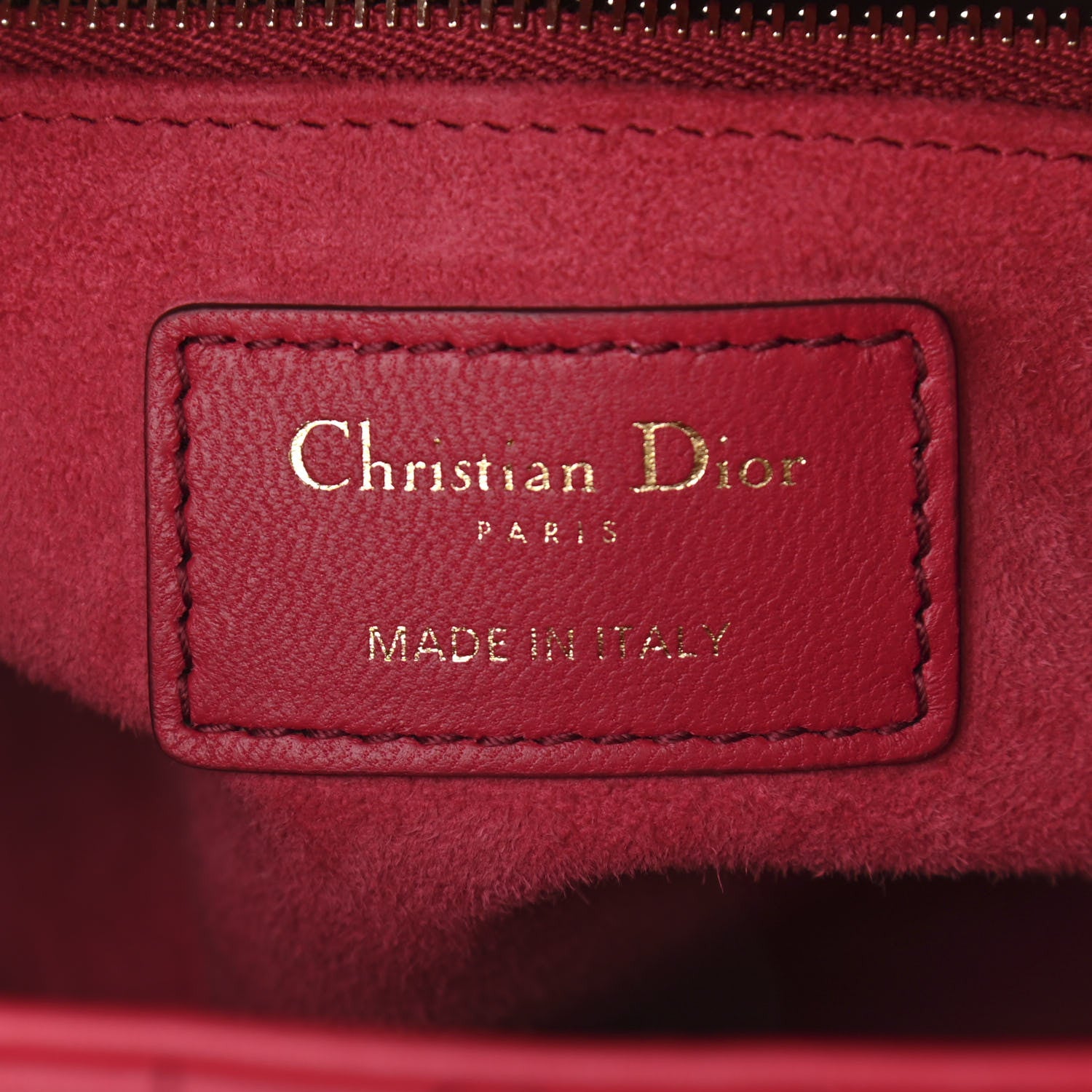Christian Dior Lambskin Cannage Gradient Small My ABCDior Lady Dior Red 6 of 10