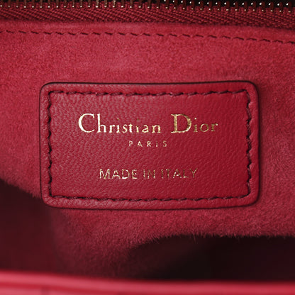 Christian Dior Lambskin Cannage Gradient Small My ABCDior Lady Dior Red 6 of 10