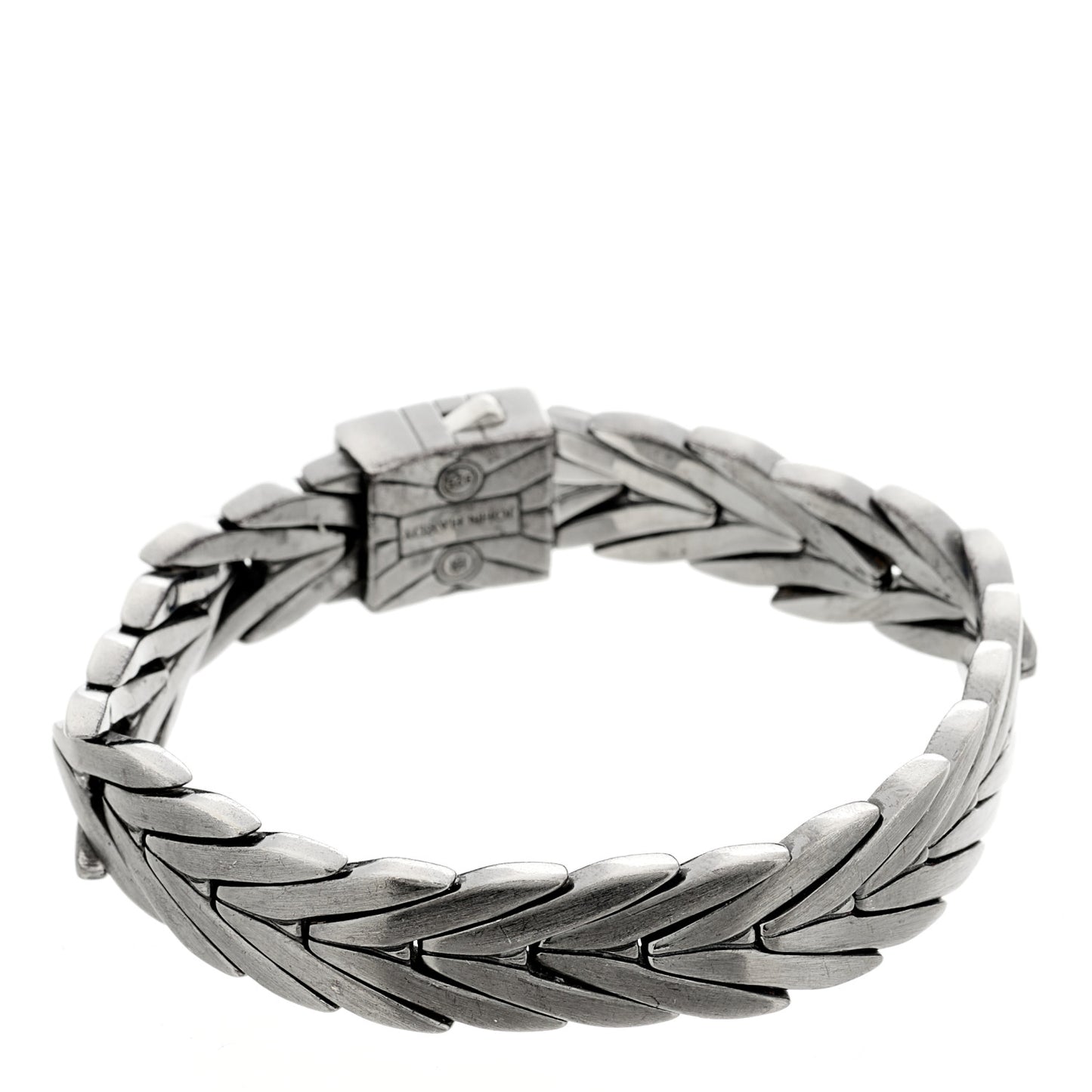 Sterling Silver Black Rhodium Diamond 11mm Modern Chain Bracelet