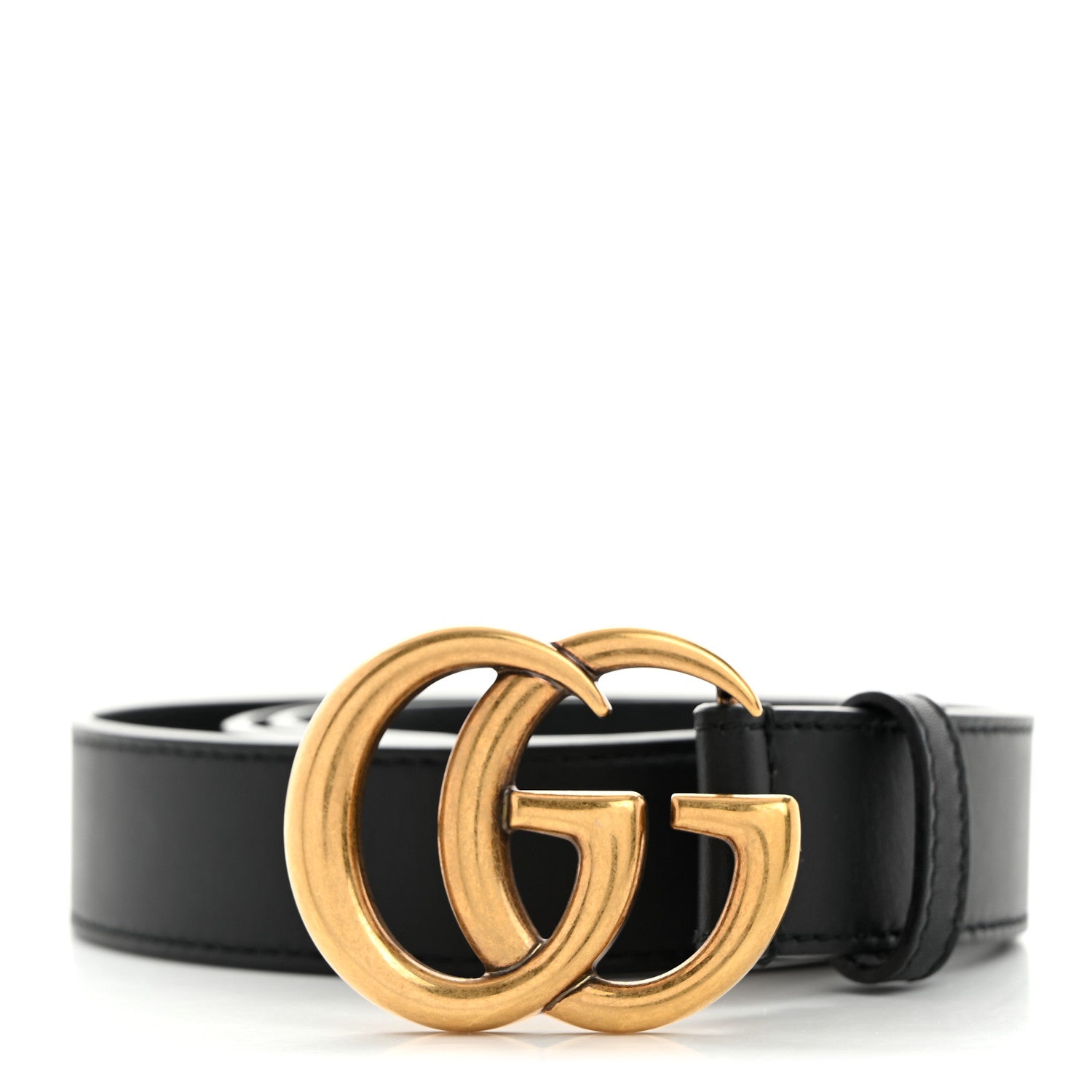 Gucci Calfskin Double G 30mm Belt 85 34 Black 1 of 5