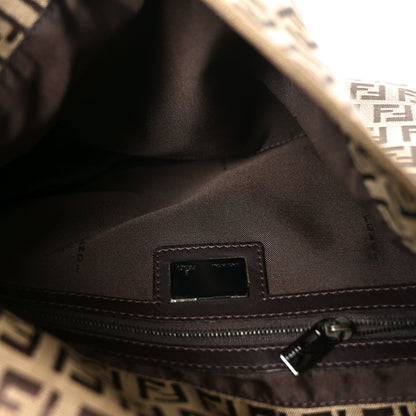 Fendi Zucchino Vitello Mama Baguette Testa di Moro Beige 5 of 10