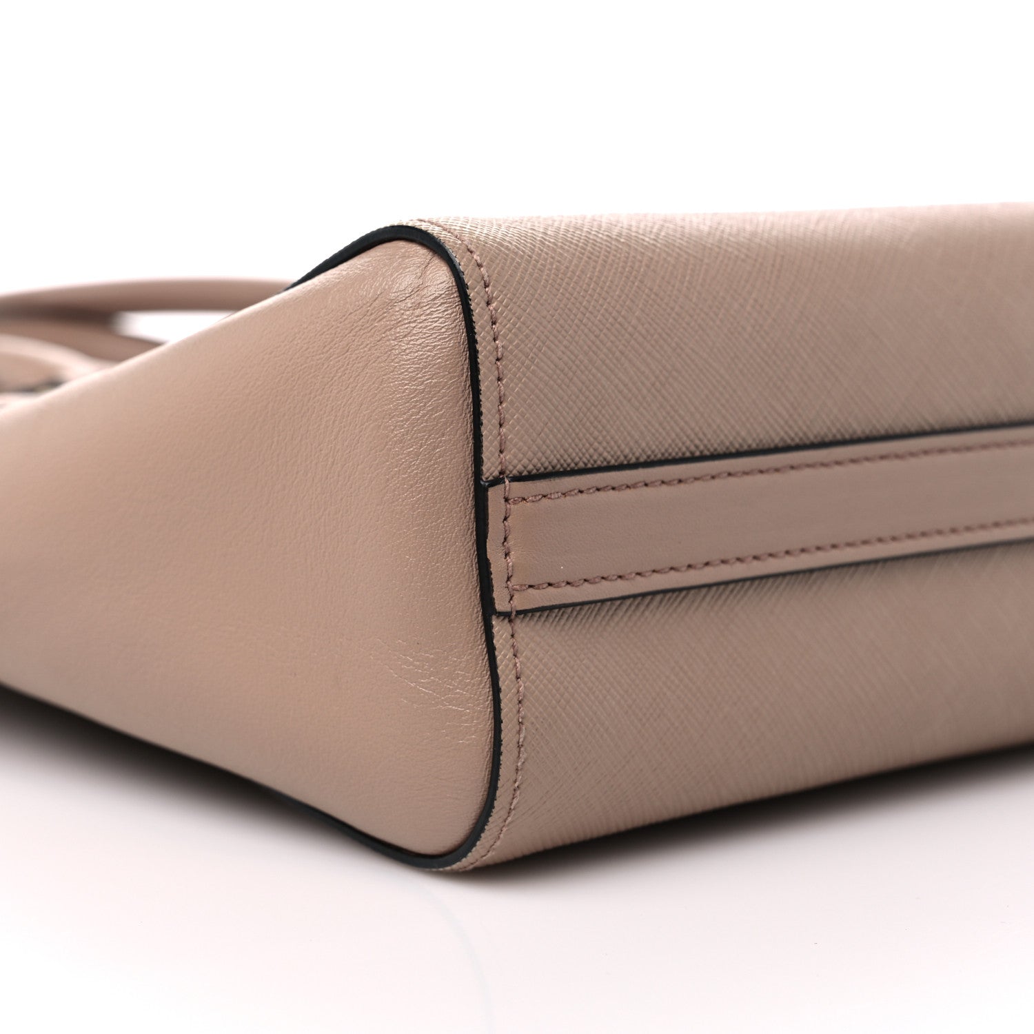 Prada Saffiano Soft Calfskin Small Zippered Tote Cipria 7 of 9