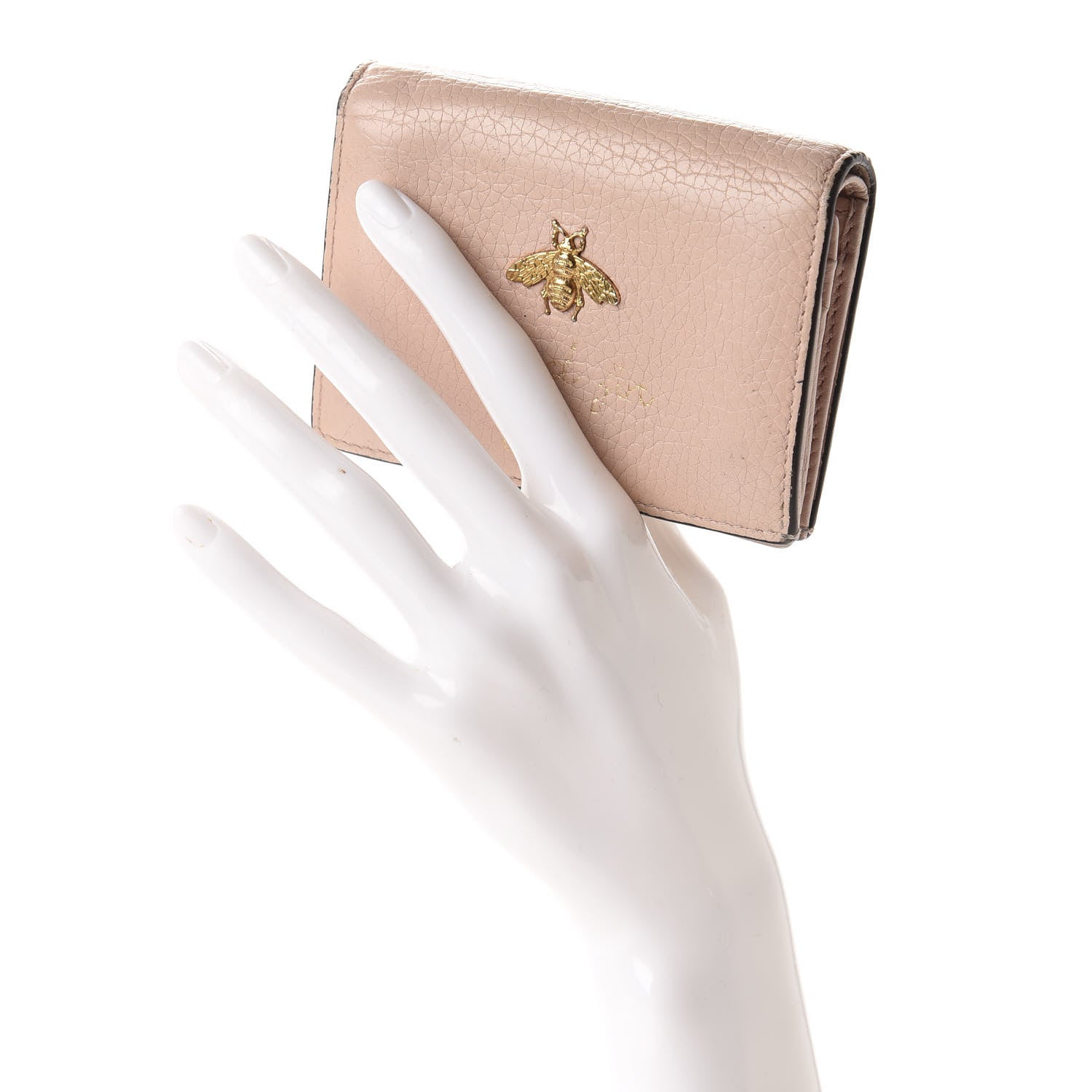 Gucci Cellarius Calfskin Blind for Love Animalier Card Case Perfect Pink 2 of 9