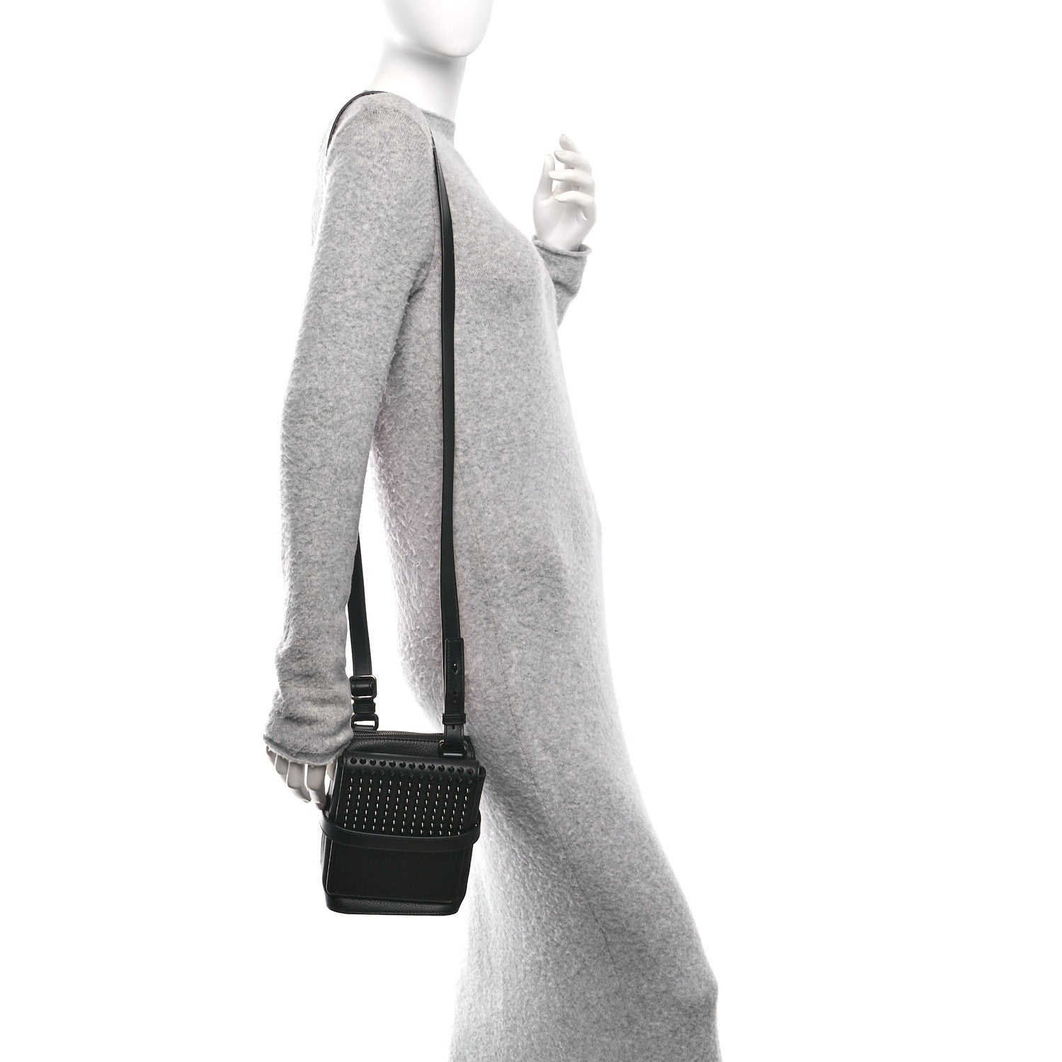 Christian Louboutin Calfskin Spikes Benech Reporter Black 1745319