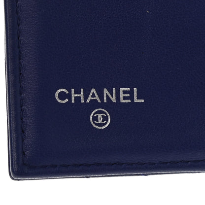 Chanel Lambskin Quilted Large Flap Wallet Navy 6 of 8