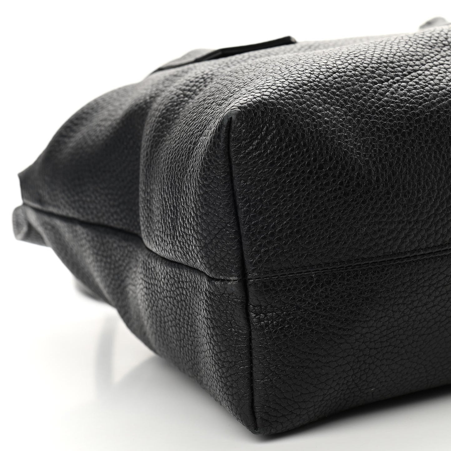 London Grainy Calfskin Medium Baynard Tote Black