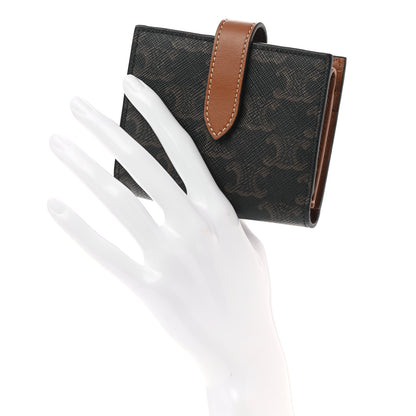 Celine Canvas Triomphe Small Strap Wallet Tan 2 of 8