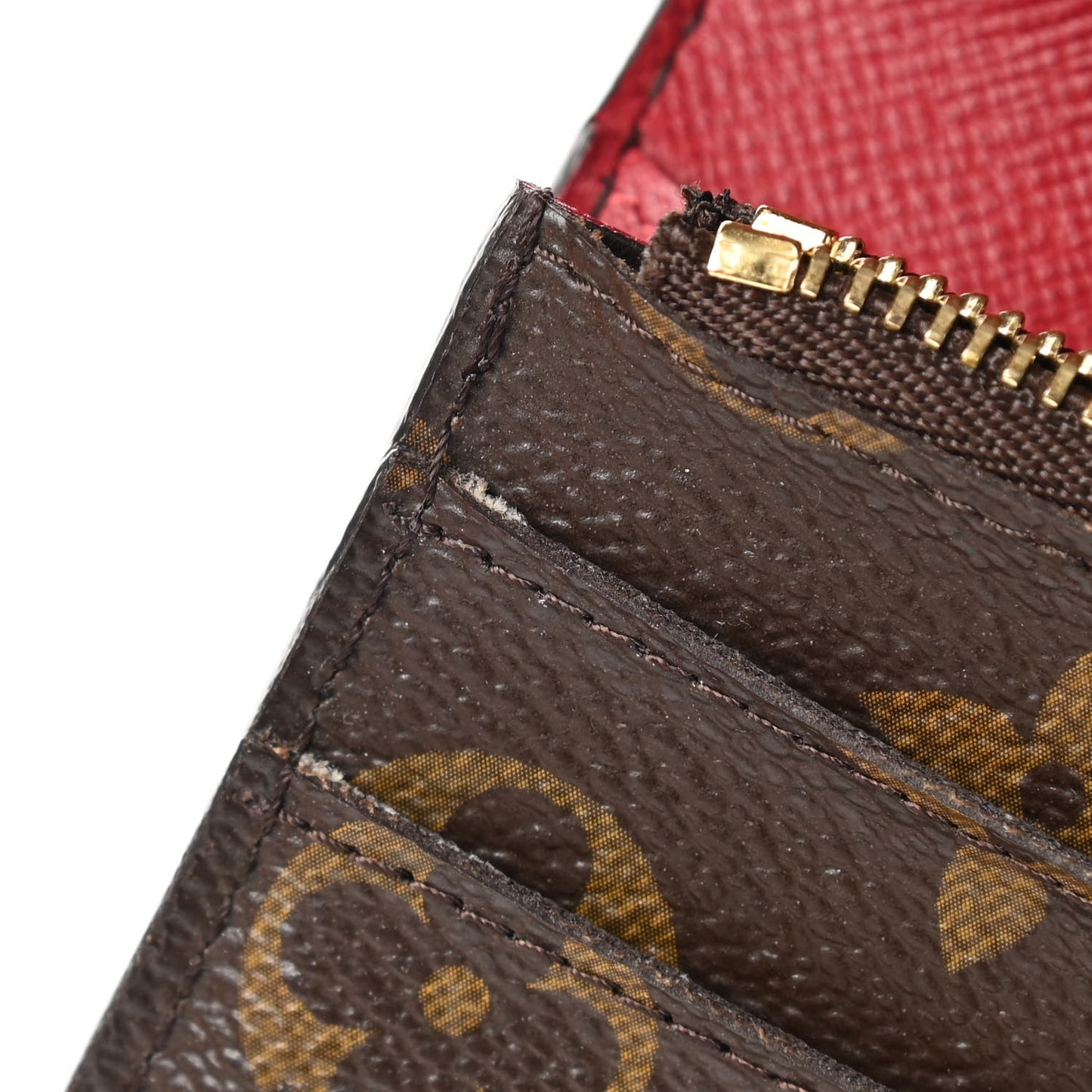 Monogram Emilie Wallet Rouge