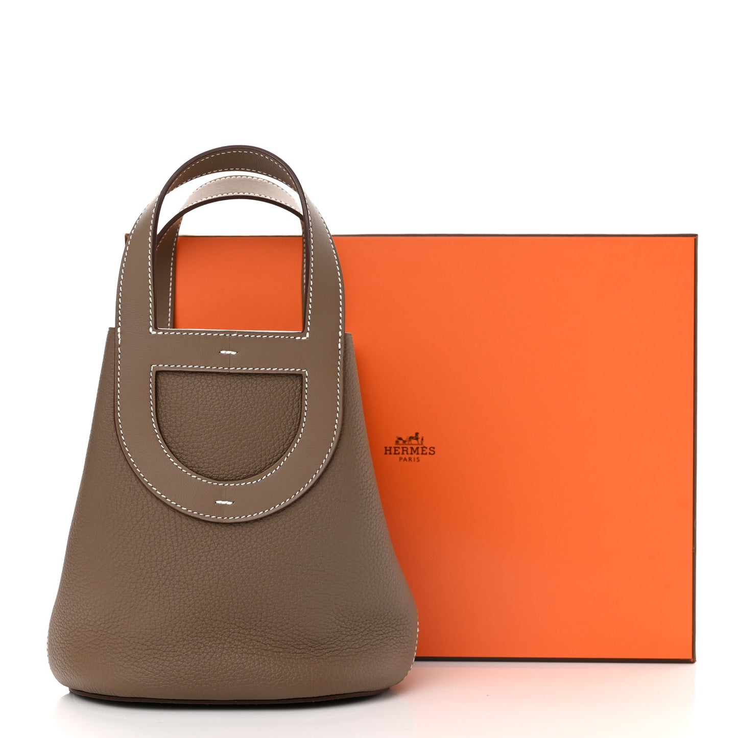 Taurillon Clemence Swift In-The-Loop 18 Bag Etoupe
