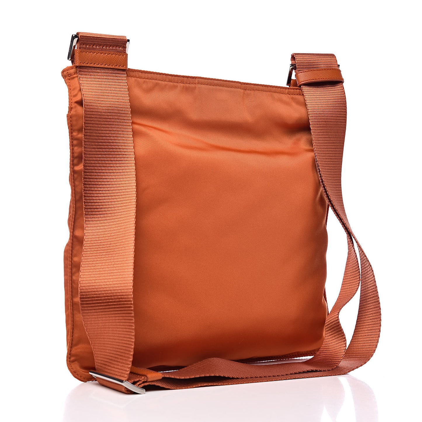 Nylon Vela Flat Messenger Bag Papaya