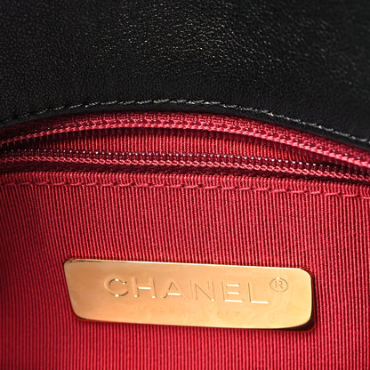 Chanel Goatskin Quilted Large Chanel 19 Flap Black 6 of 10