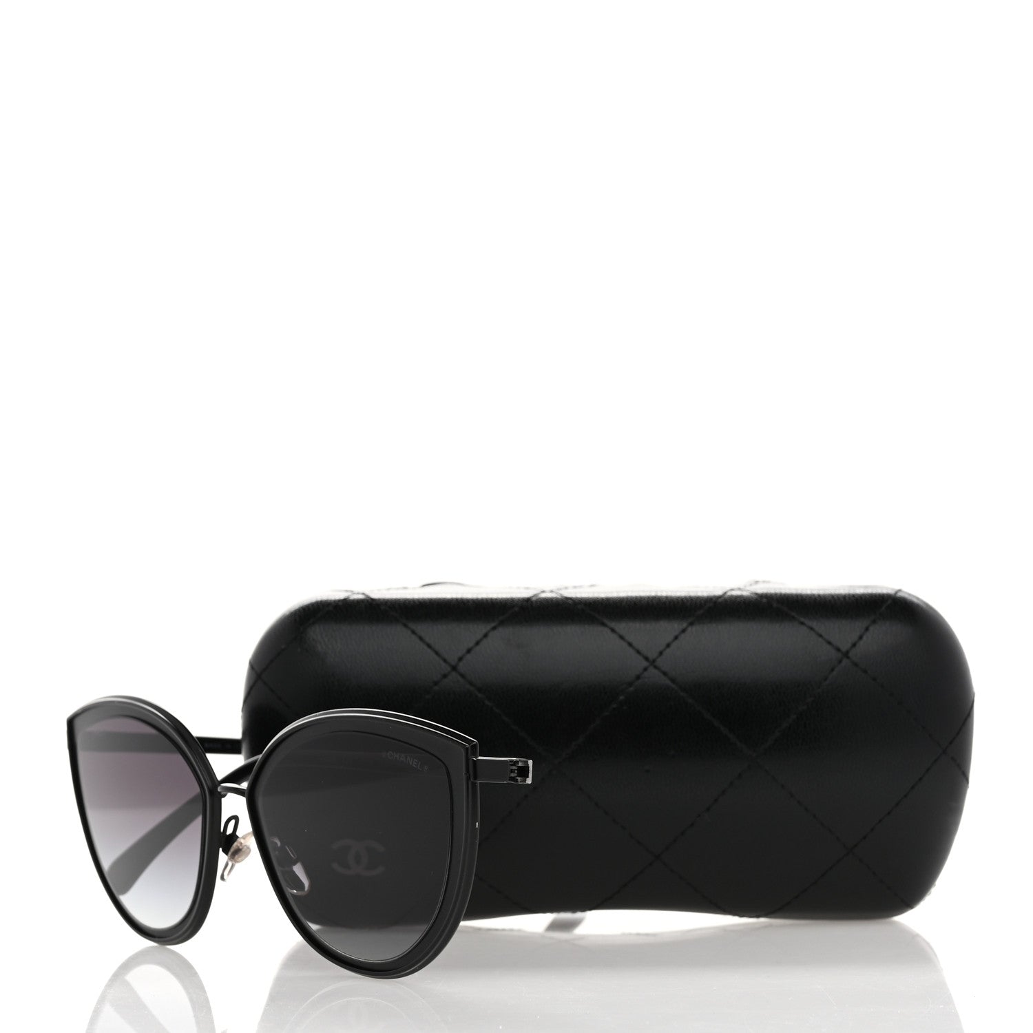 Chanel Cat Eye Sunglasses 4222 Black 8 of 8