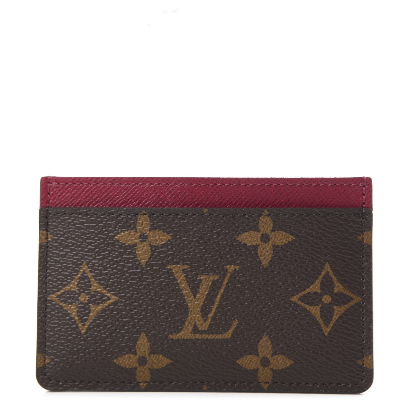 Monogram Card Holder Fuchsia