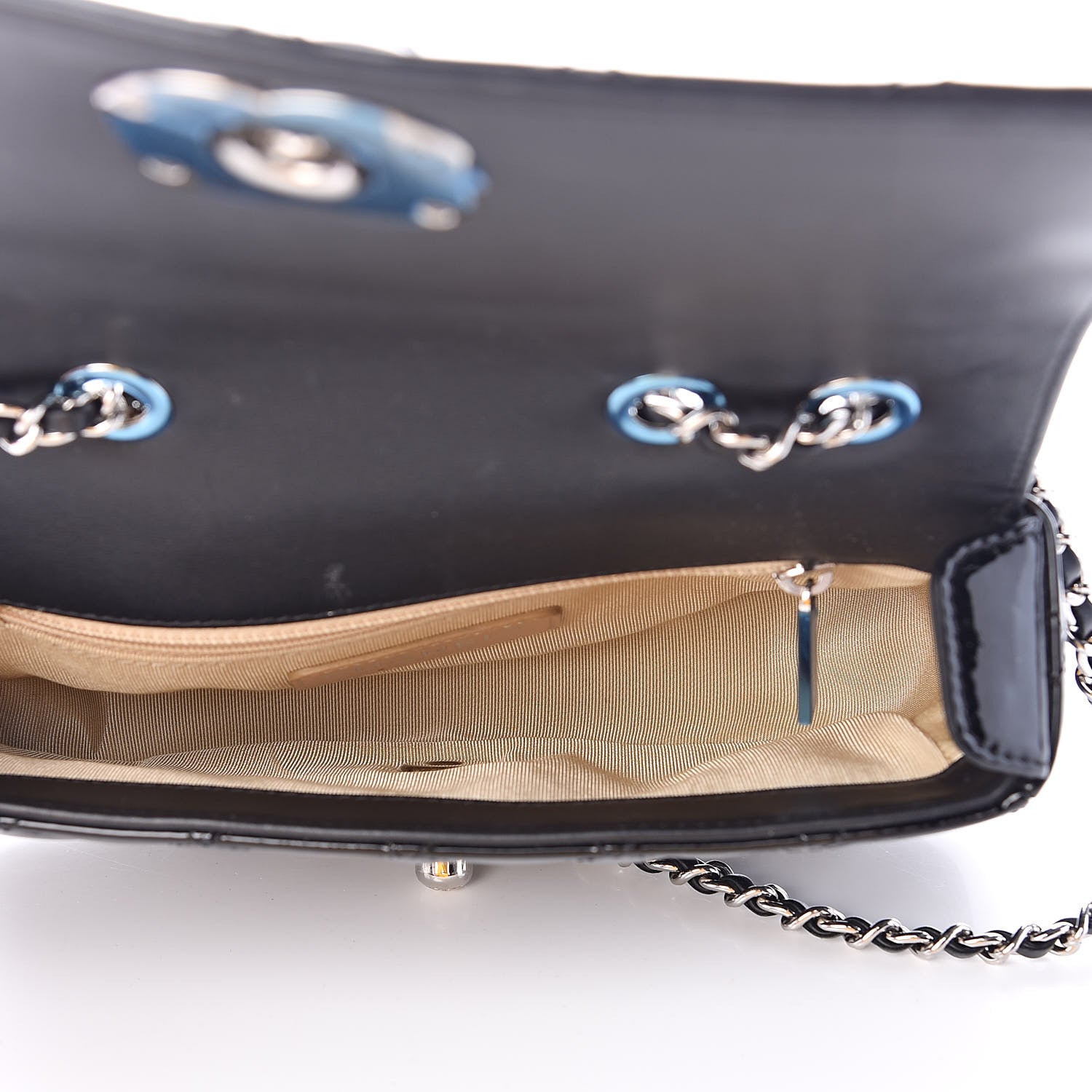 Chanel Patent Quilted Small Coco Boy Flap Black 5 of 12