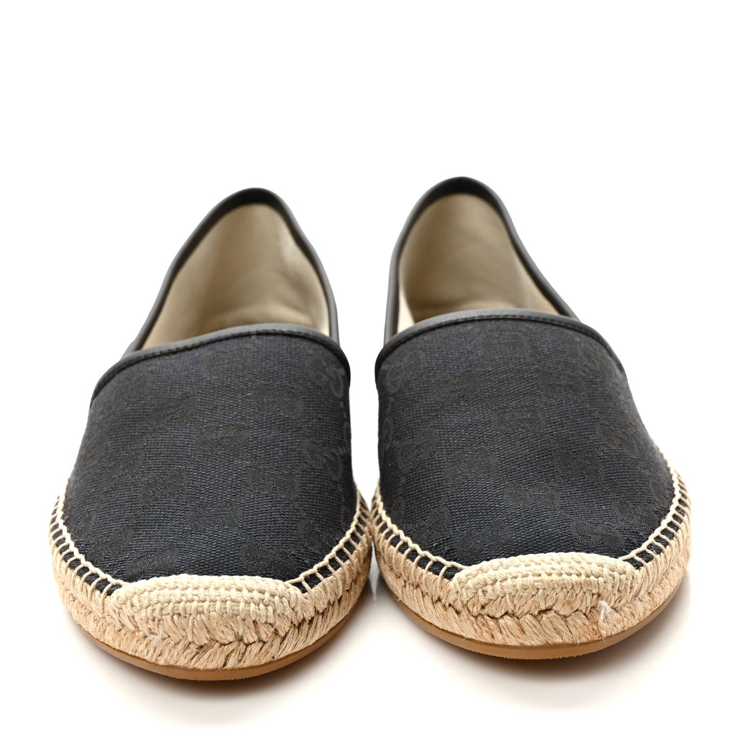 Gucci Monogram Espadrilles 39.5 Black 2 of 7