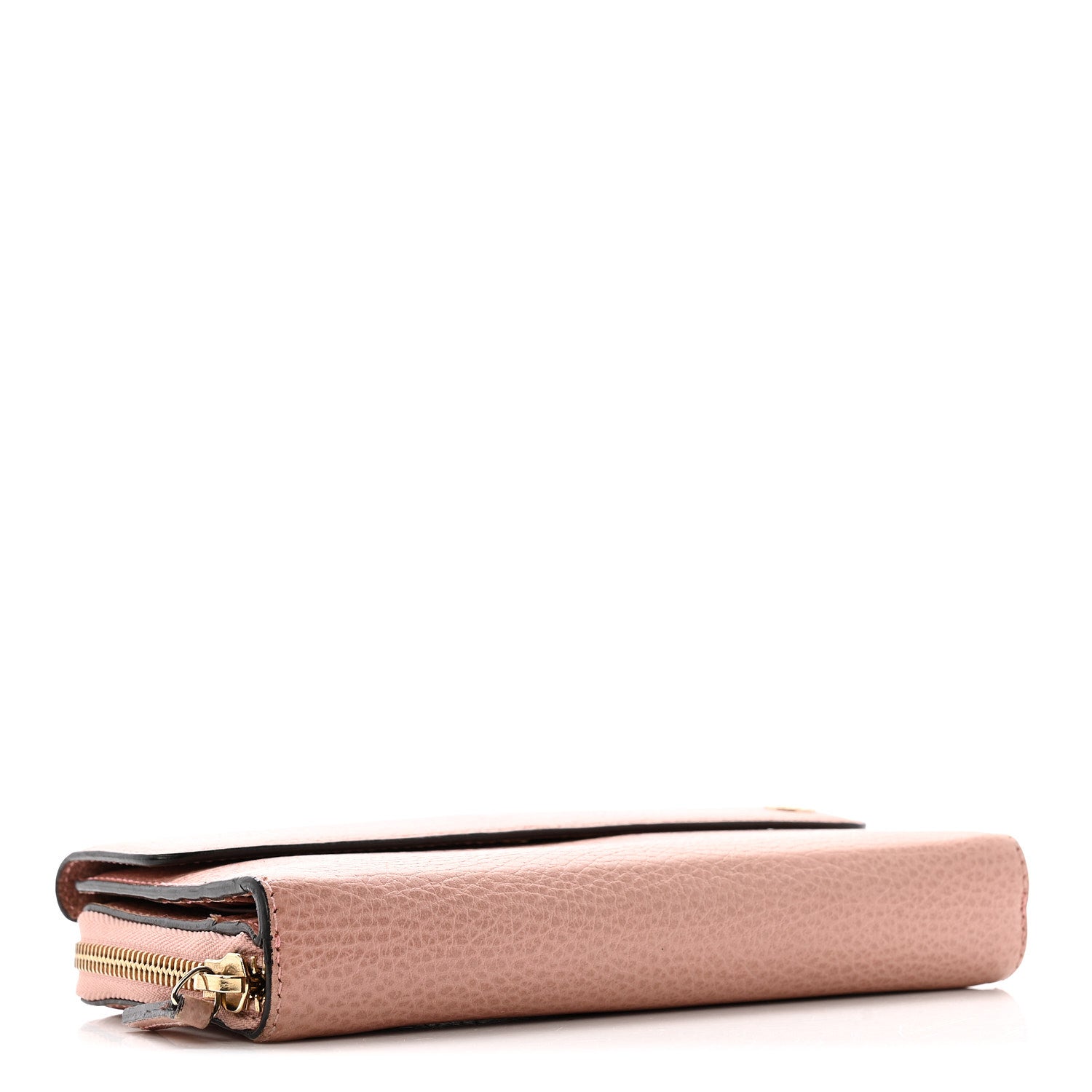 Gucci Dollar Calfskin Interlocking G Continental Wallet Soft Pink 4 of 12