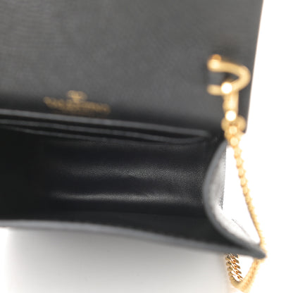 Valentino Garavani Calfskin Vlogo Phone Pouch Black 5 of 12
