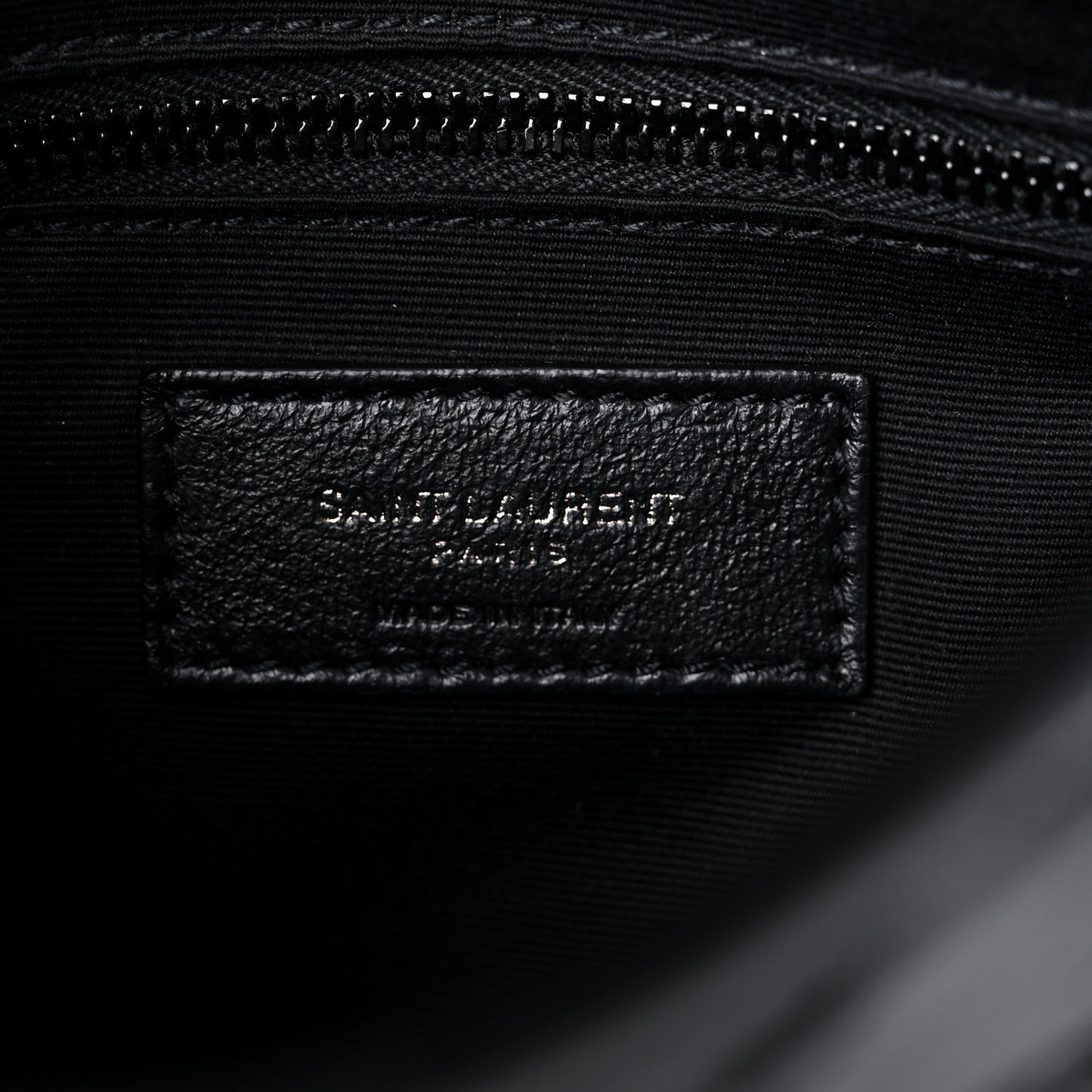 Crinkled Calfskin Matelasse Monogram Niki Chain Wallet Black