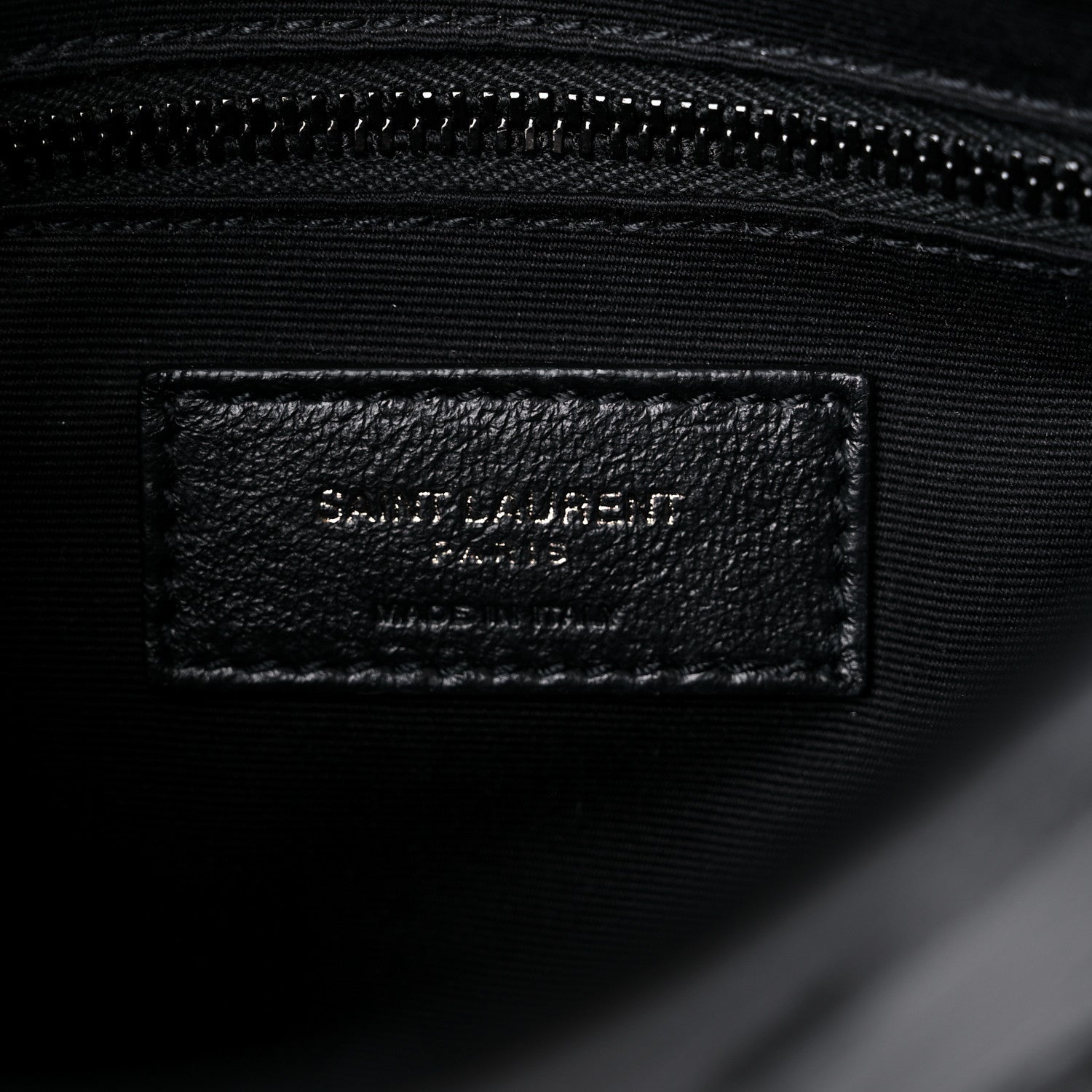 Saint Laurent Crinkled Calfskin Matelasse Monogram Niki Chain Wallet Black 6 of 9