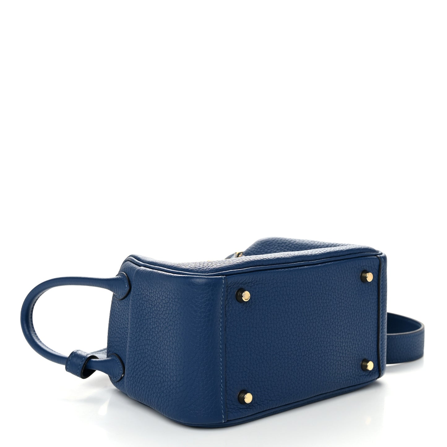 Taurillon Clemence Mini Lindy 20 Deep Bleu